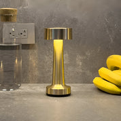 GlowEase – Wireless Rechargeable Table Lamp with Touch Dimming