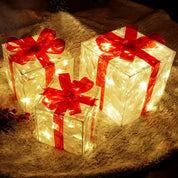 Festira – Lighted Christmas Gift Boxes (Set of 3)