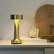 GlowEase – Wireless Rechargeable Table Lamp with Touch Dimming