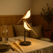 Solura – Golden Gleam Dove Table Lamp