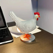 CluckGlow – USB Powered Resin Chicken Egg Table Lamp