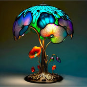 GlowBloom – Stained Glass Plant Table Lamp