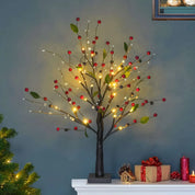 Arden – Red Berry Blossom Tree Lamp