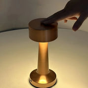 GlowEase – Wireless Rechargeable Table Lamp with Touch Dimming