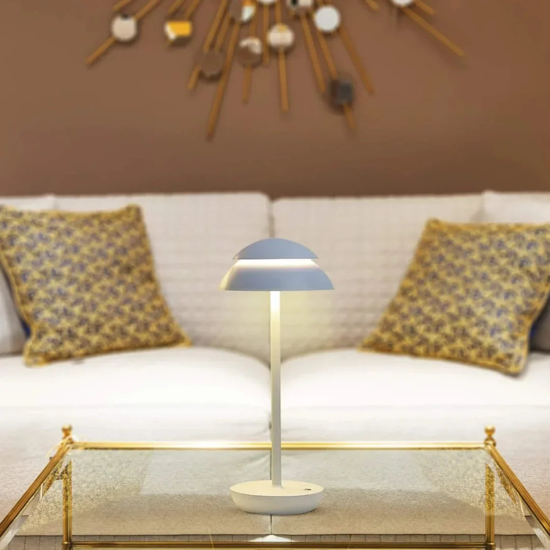 GlowPort – Wireless Mushroom LED Table Lamp