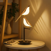 Solura – Golden Gleam Dove Table Lamp