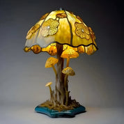 GlowBloom – Stained Glass Plant Table Lamp