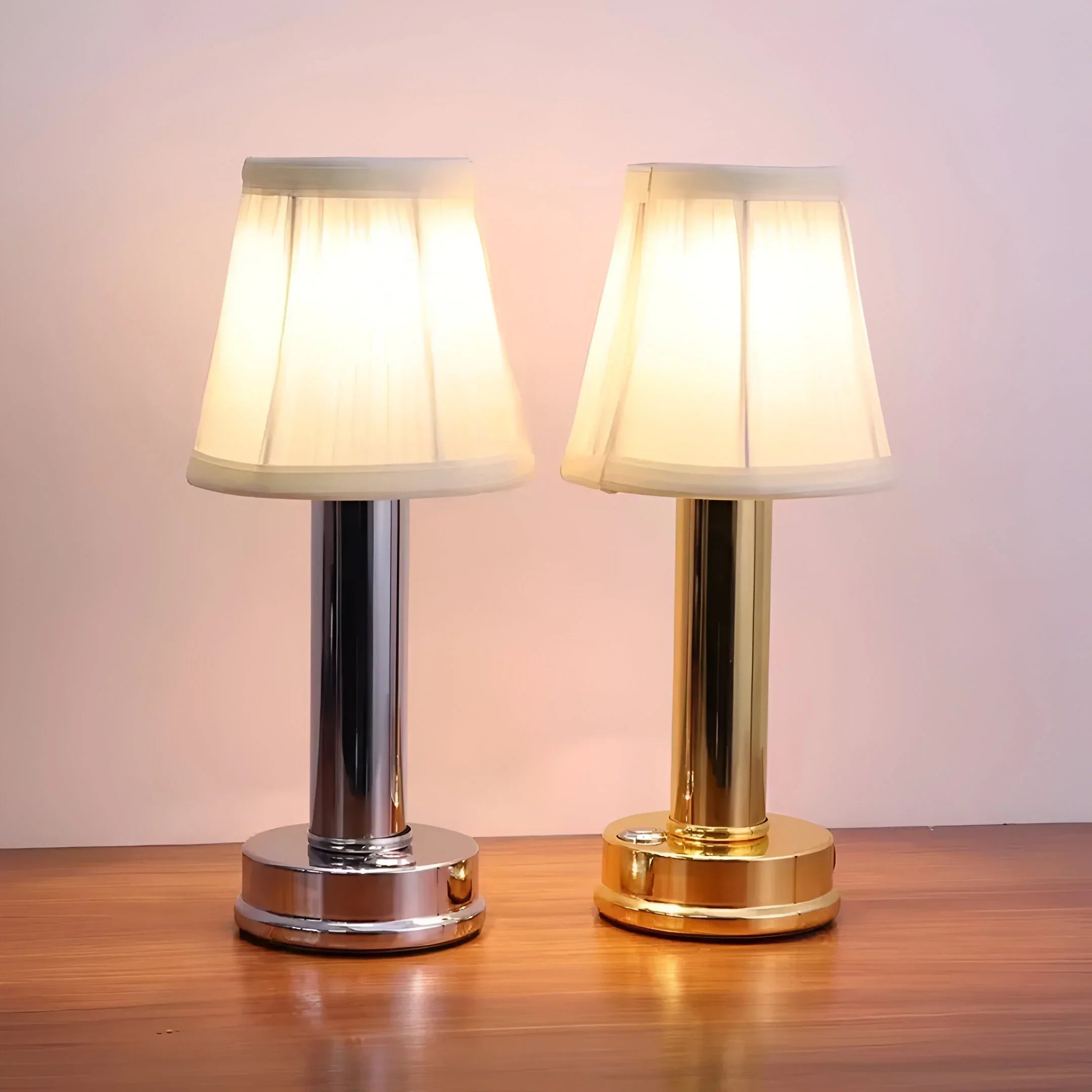CozyGlow – Wireless Silk Table Lamp