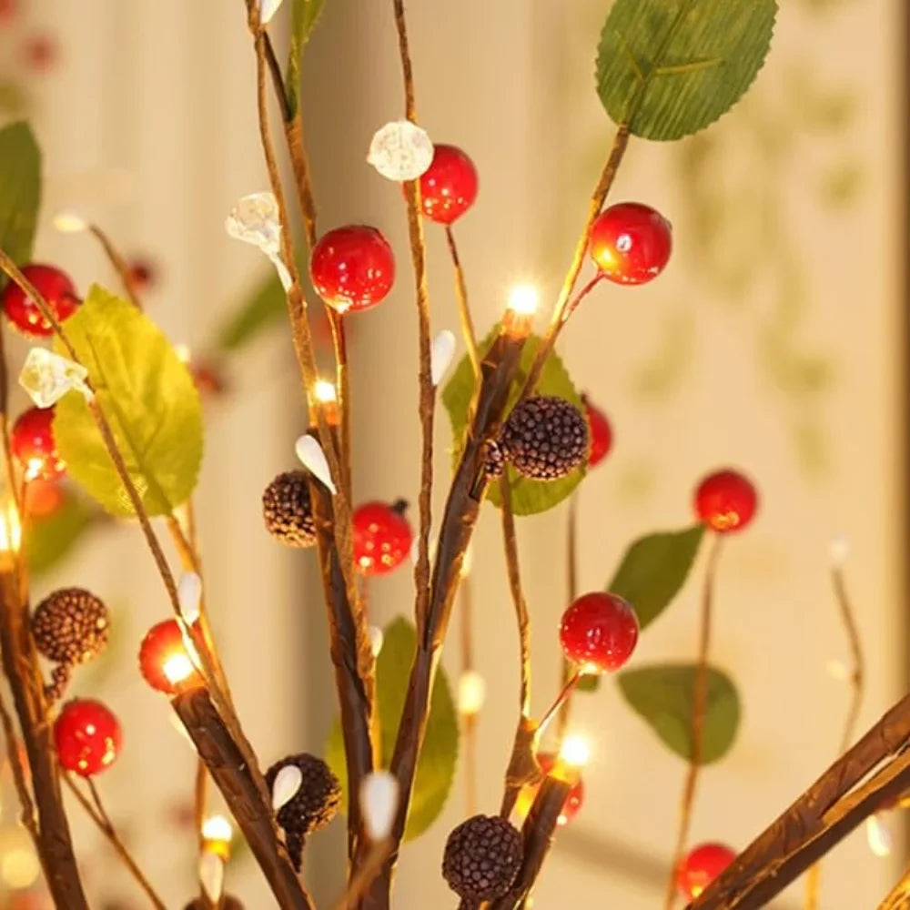 Arden – Red Berry Blossom Tree Lamp