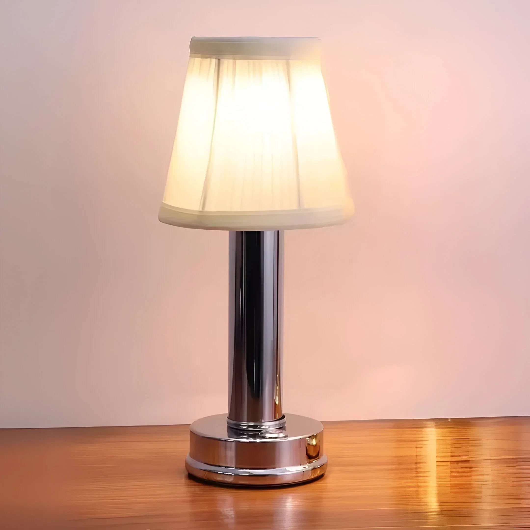 CozyGlow – Wireless Silk Table Lamp