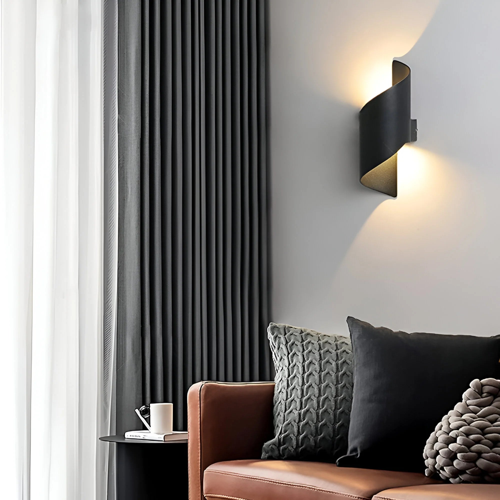 LumiTwist – Modern Twisted LED Wall Light 2