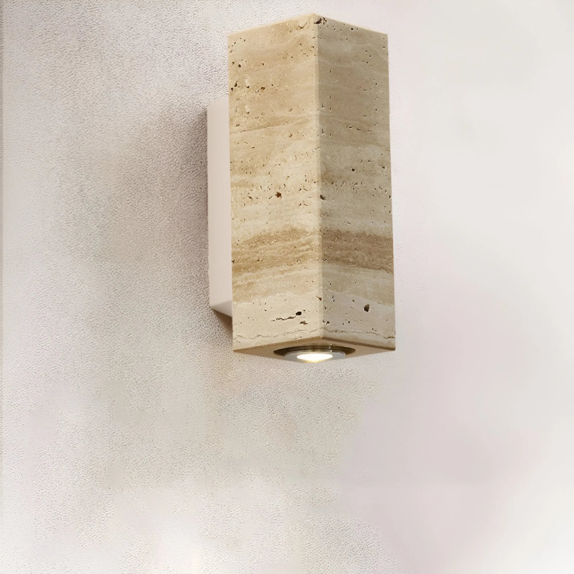 StoneLuxe – Natural Travertine Wall Light 1