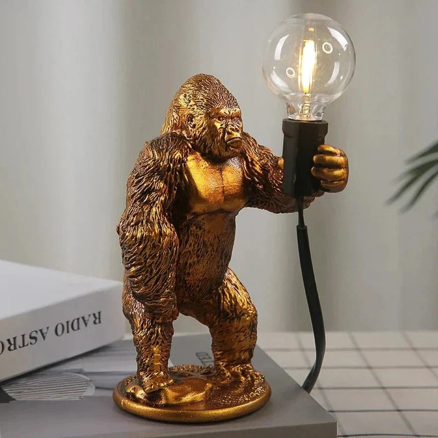 LumoGorilla – Resin Night Table Lamp